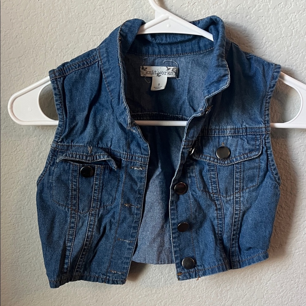 Knitworks Classic Blue Denim Vest